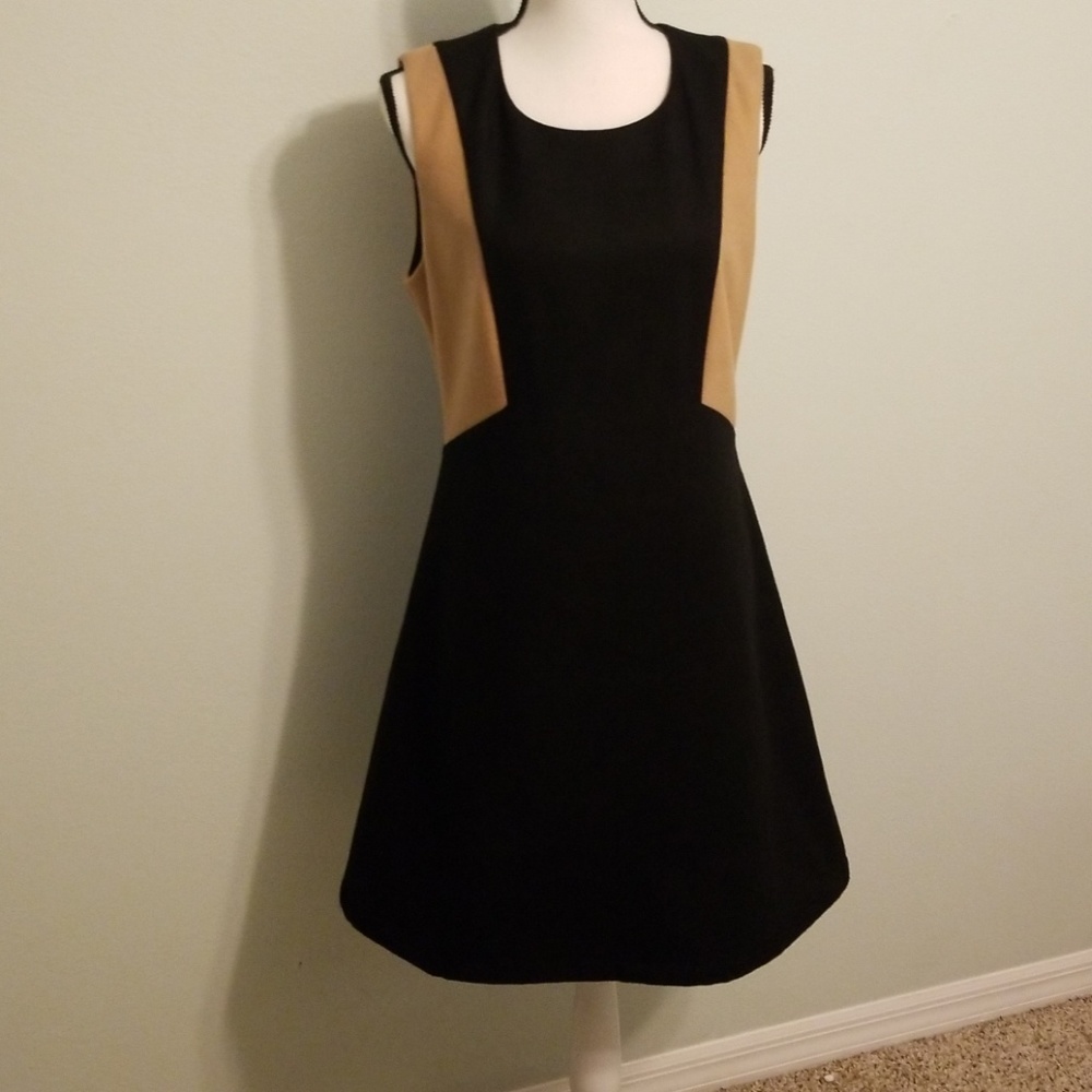 Julie Brown NYC Black and Tan Orla Dress